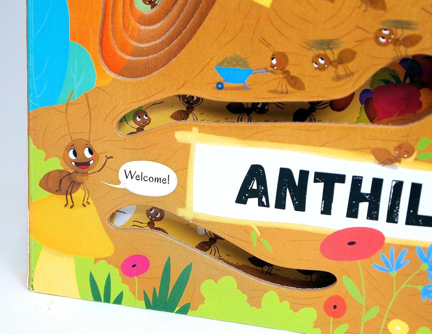 Anthill – Interactive Board Book with Cutouts & Shapes