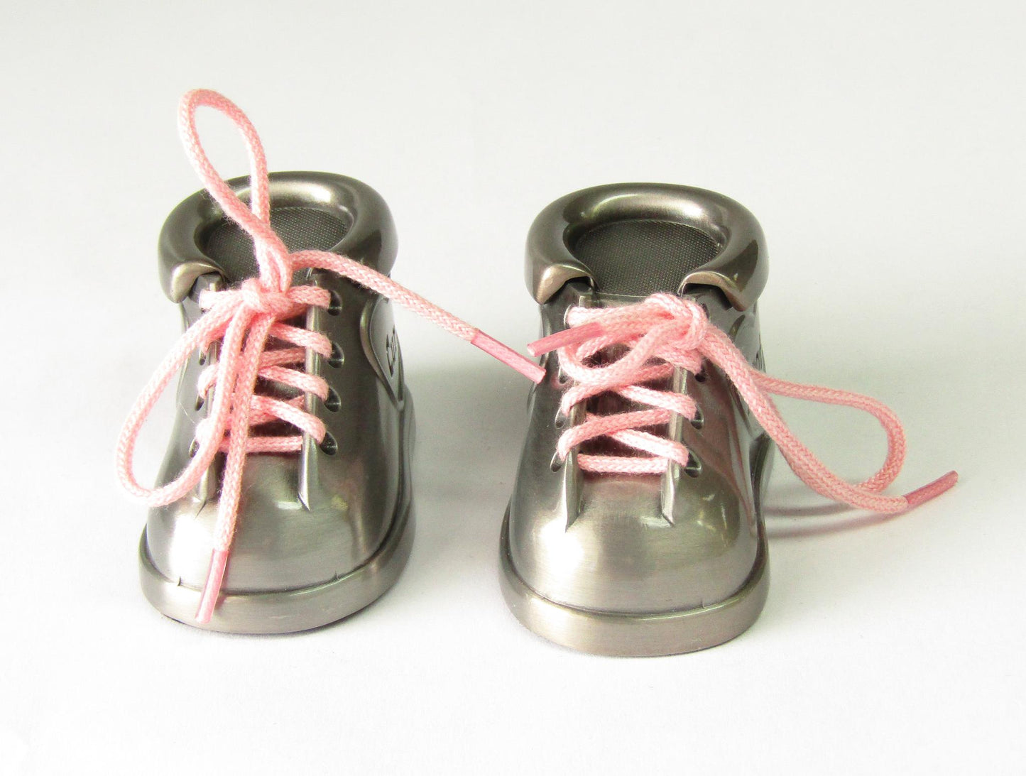 Boot Design “Tooth” & “Curl” Keepsake Boxes – Pink and Blue Laces