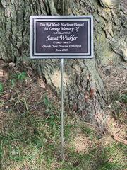 Tree Plaque - Alumimum frame