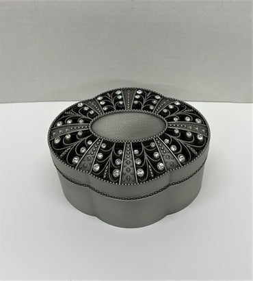 Pewter Finish Trinket Box