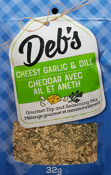 Deb’s Dips Cheesy Garlic & Dill Gourmet Dip Mix