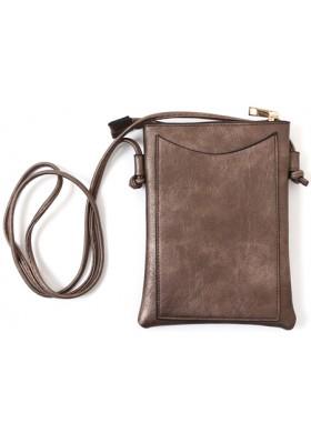 Copper Crossbody Purse with Horse Detail
