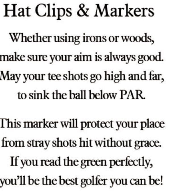 Terrific Dad Hat Clip with Ball Marker