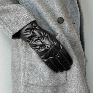 Puffer Black Gloves