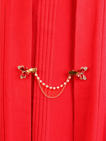 Red Gem Sweater Clip