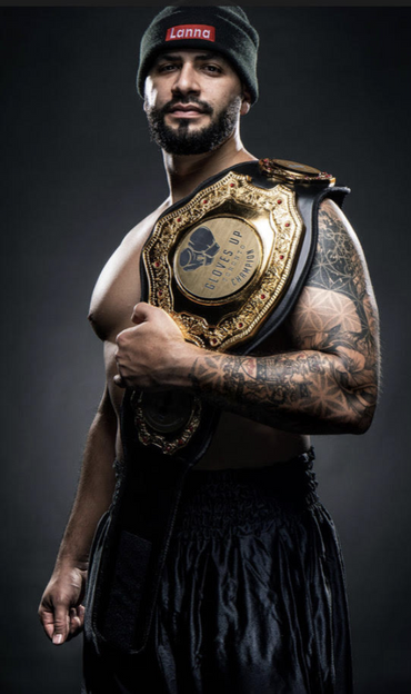 Custom Engraved Championship Belt with Metal Crests