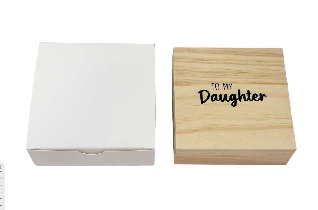 Heart & Soul Daughter Necklace in Wood Gift Box