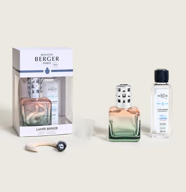 Ombre Green to Peach Cube Fragrance Lamp with Ocean Breeze – Maison Berger