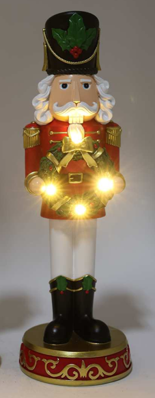 Nutcracker holding wreath