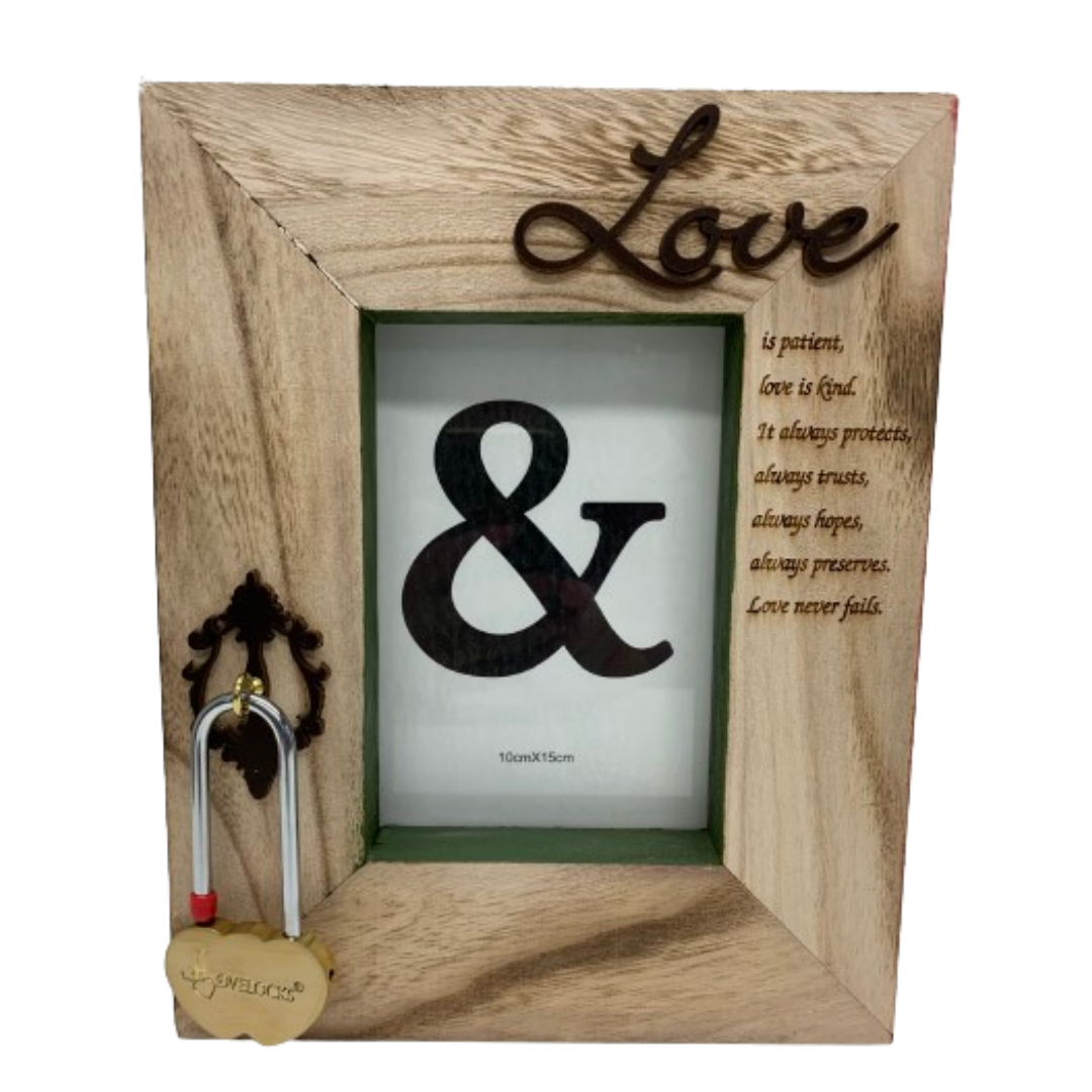Lovelock - "Love Is" Personalized Frame