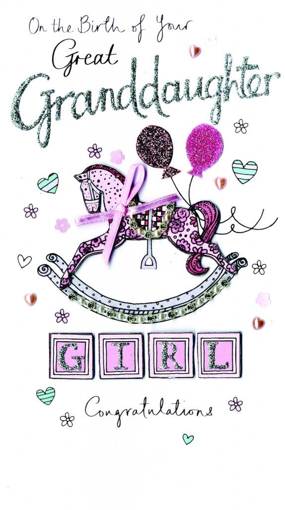 Birth of Great Granddaughter Card