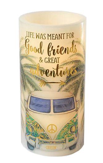 6" LED Candle - Good Friends