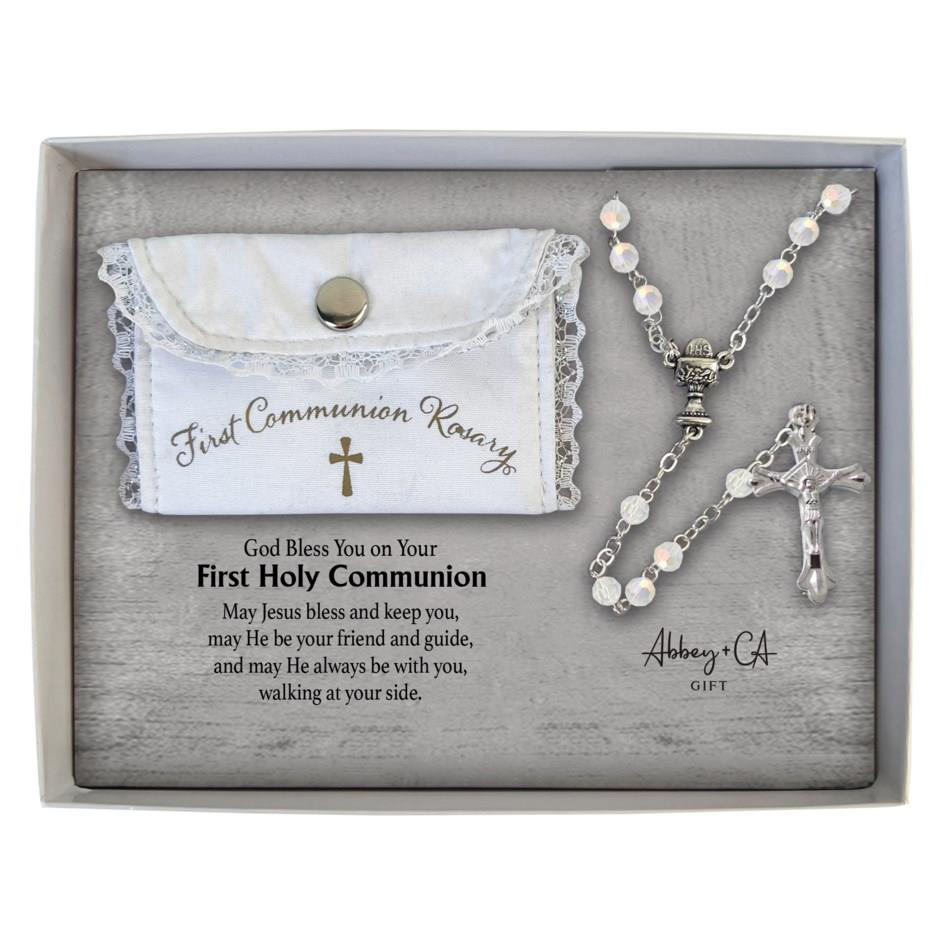 First Communion Rosary Gift Set