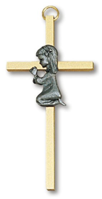 Praying Girl Cross