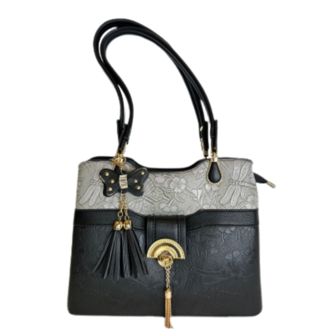 Two Tone Black and Grey Purse