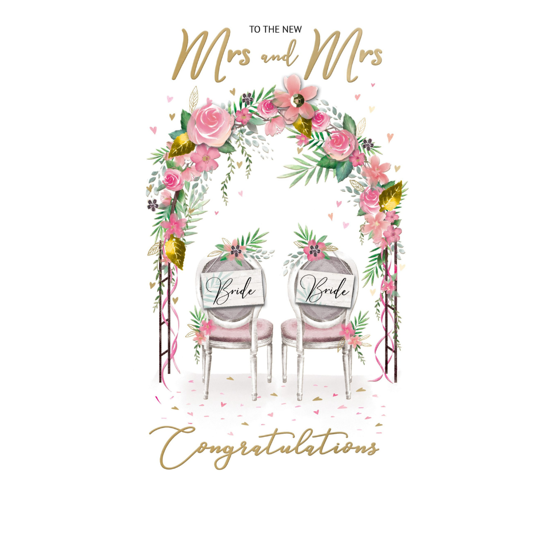Wedding Card – Elegant Congratulations for Newlyweds