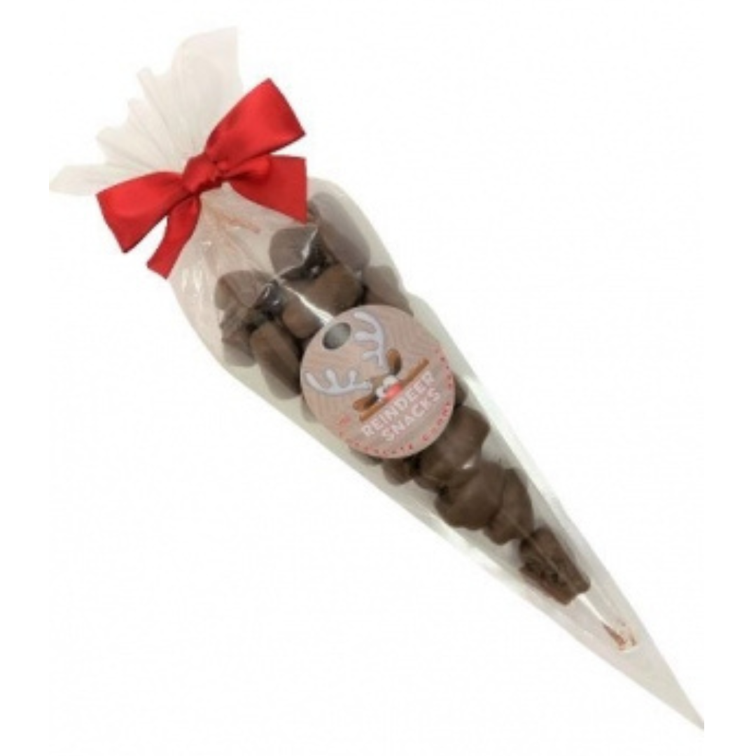 Reindeer Snacks – Chocolate Covered Gummy Bears 140g