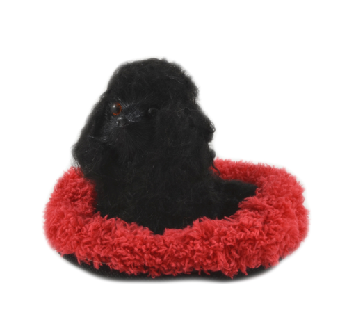 Faux Fur Black Poodle – Barks