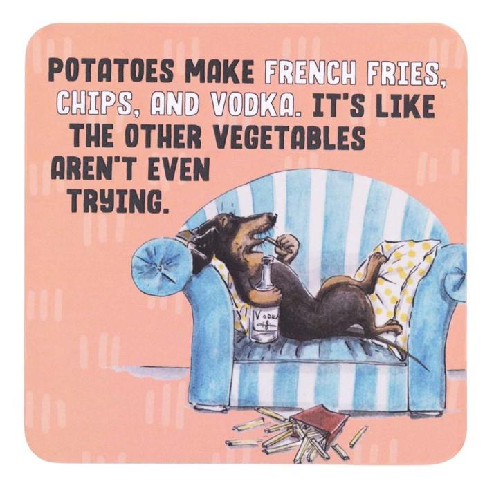 Potatoes Decorative Cork Coaster