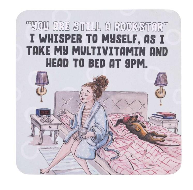 Rockstar Decorative Drink Coaster