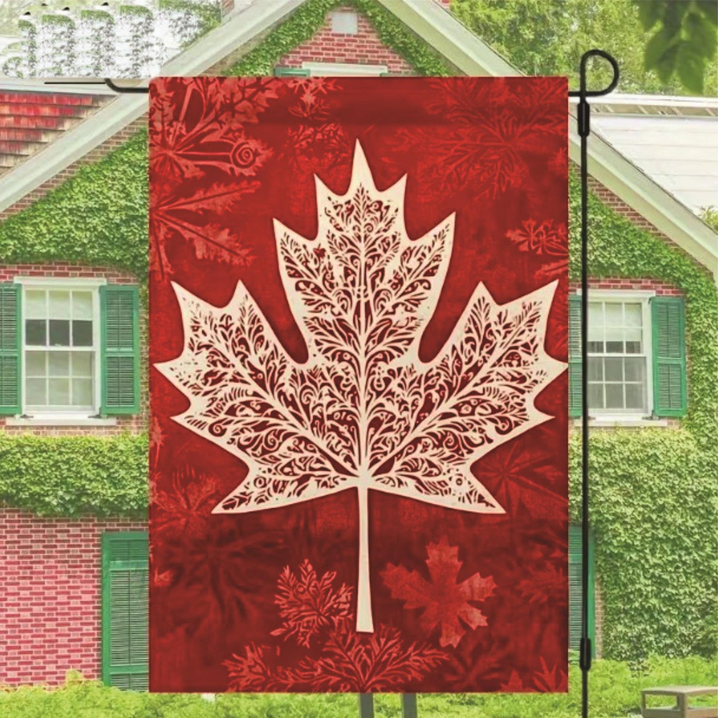 Decorative Garden Flag with Maple Leaf Design – 12"x18"