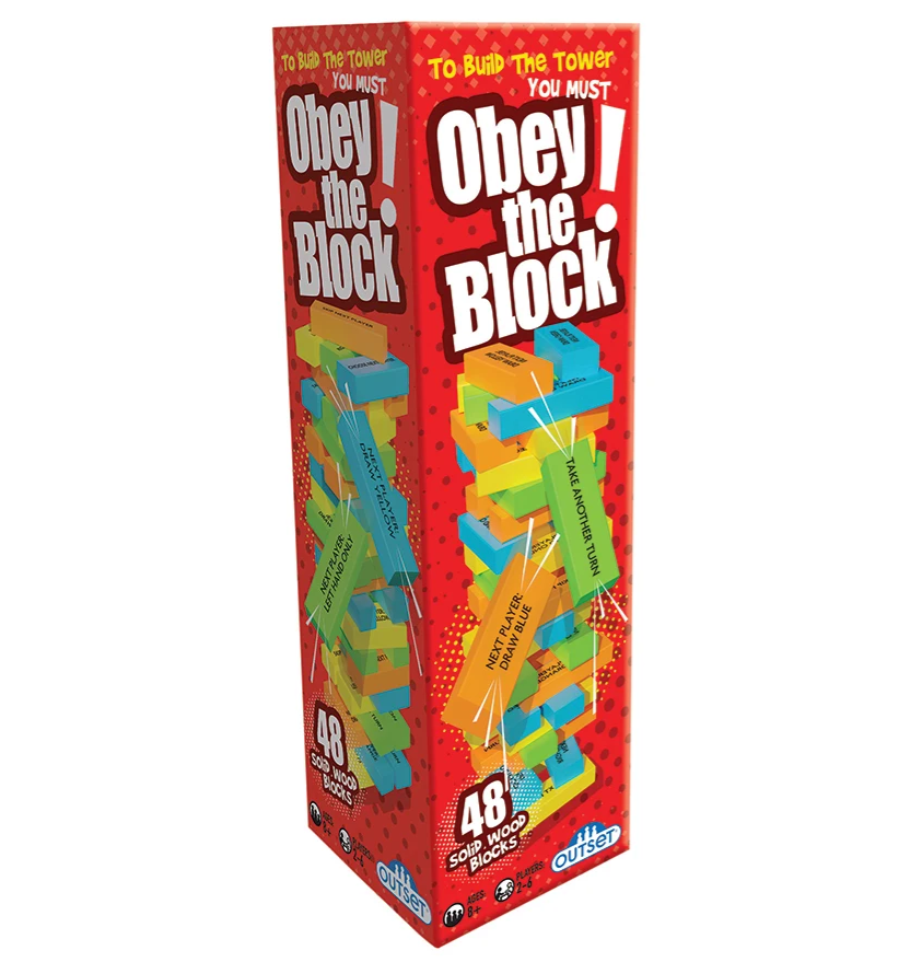 Obey the Block Wooden Tower Game