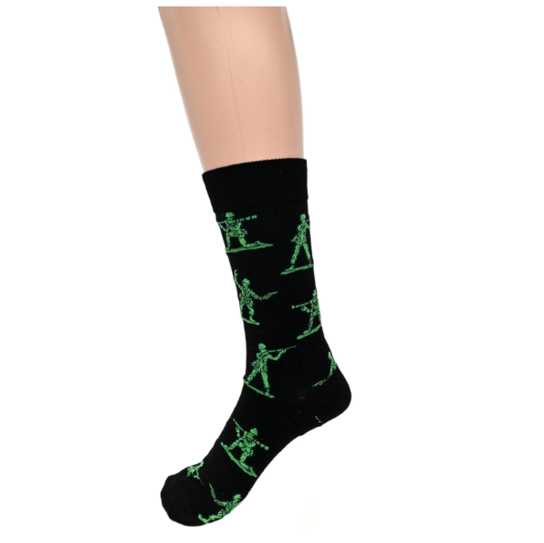 Men’s Black Toy Soldier Socks