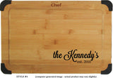 Bamboo Cutting Board - Custom Laser Engraved