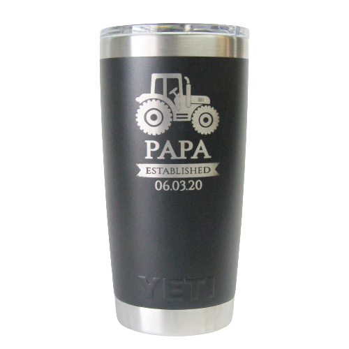 Engraving on Drinkware Brought in with Graphic