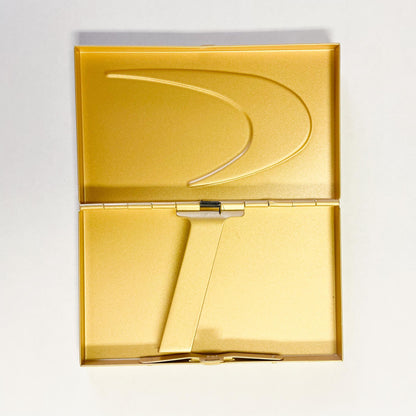 Gold Tone Card Case