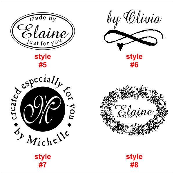 Handmade by Custom Made Rubber Stamp