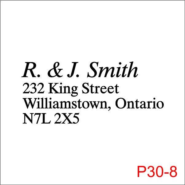 Self-Inking Stamp - Printer 30 - 3/4" x 1 7/8"