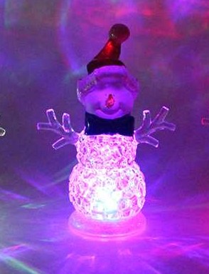 Colour-Changing LED Snowman