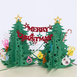 Pop Up Double X-Mas Tree Card