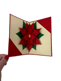 Poinsettia Pop Up Christmas Card