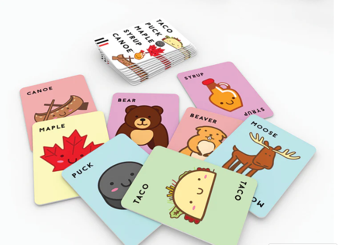 Taco Puck Maple Syrup Canoe Card Game – Canadian Pattern & Speed Game – Ages 8+