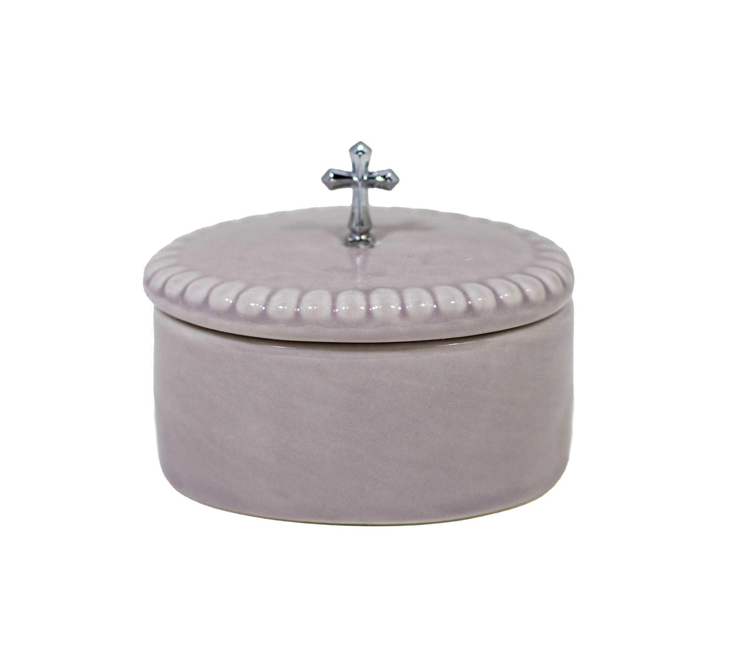 Grey Rosary with Gift Box – 2-Piece Set