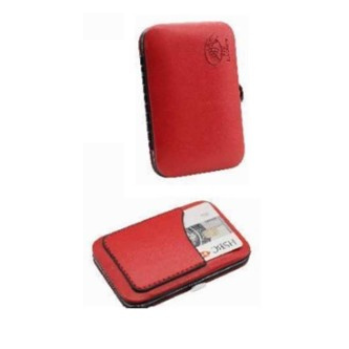Red RFID Blocking Credit Card Holder