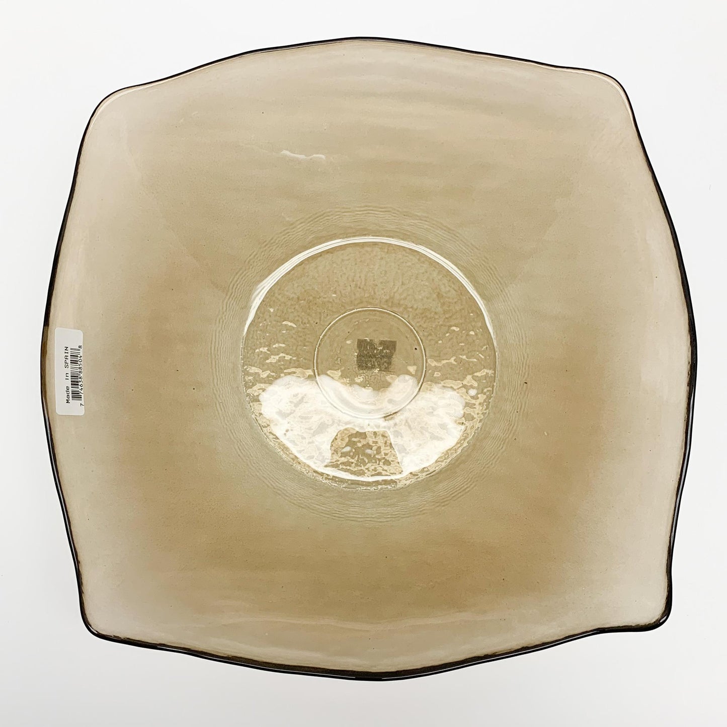 Brown Square Glass Bowl