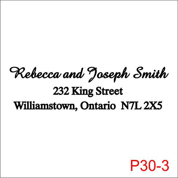 Self-Inking Stamp - Printer 30 - 3/4" x 1 7/8"