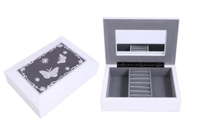 White Butterfly Jewellery Box
