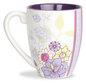 50th Birthday Floral Stoneware Mug