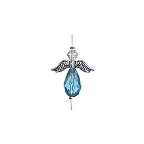 Light Blue Crystal Guardian Angel Suncatcher