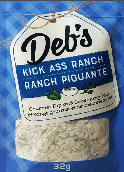 Deb’s Dips Kick Ass Ranch Gourmet Dip Mix