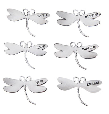 Enjoy Each Moment Dragonfly Charm