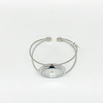 Silver Wire Bangle Watch