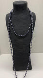 Smoke Grey Pearl Necklace