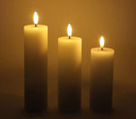 White LED Candles 3pc Set