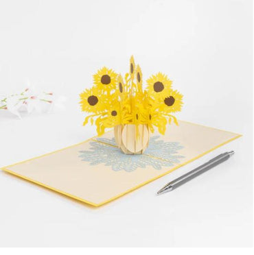Sunflowers Pop Up Greeting Card