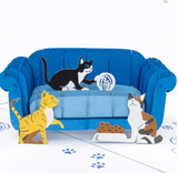 Cats on a Sofa Card